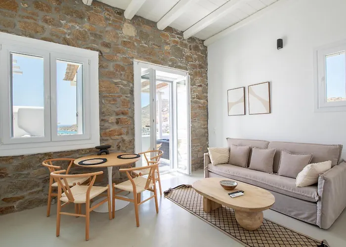 Mykonos Stone Villa Kalo Livadi Sea View Holiday home Kalo Livadi