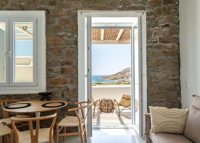 Holiday home Mykonos Stone Villa Kalo Livadi Sea View *