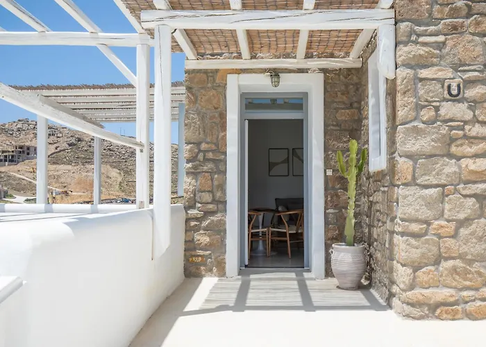 Mykonos Stone Villa Kalo Livadi Sea View Dom wakacyjny *