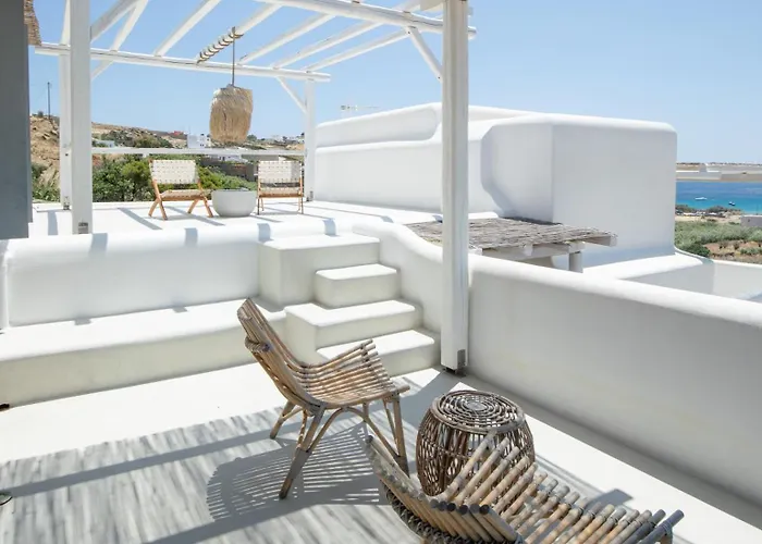 Mykonos Stone Villa Kalo Livadi Sea View Dom wakacyjny