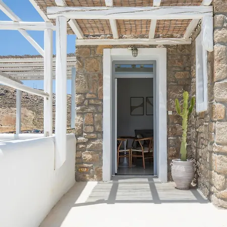 Mykonos Stone Villa Kalo Livadi Sea View Ferienhaus *
