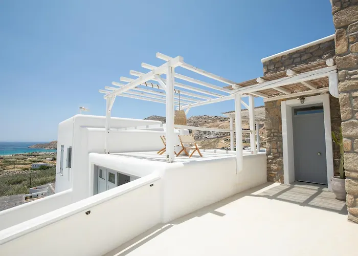 Mykonos Stone Villa Kalo Livadi Sea View *
